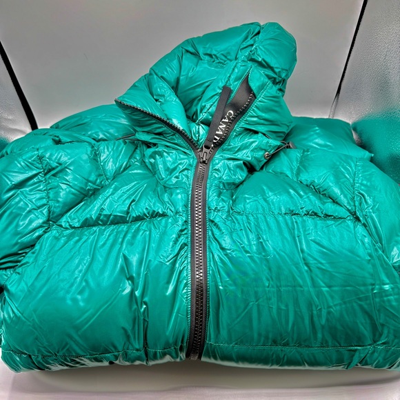 NEW Canada Goose Cypress Puffer Hooded Jasper Green Jacket Sz Large - Picture 4 of 11